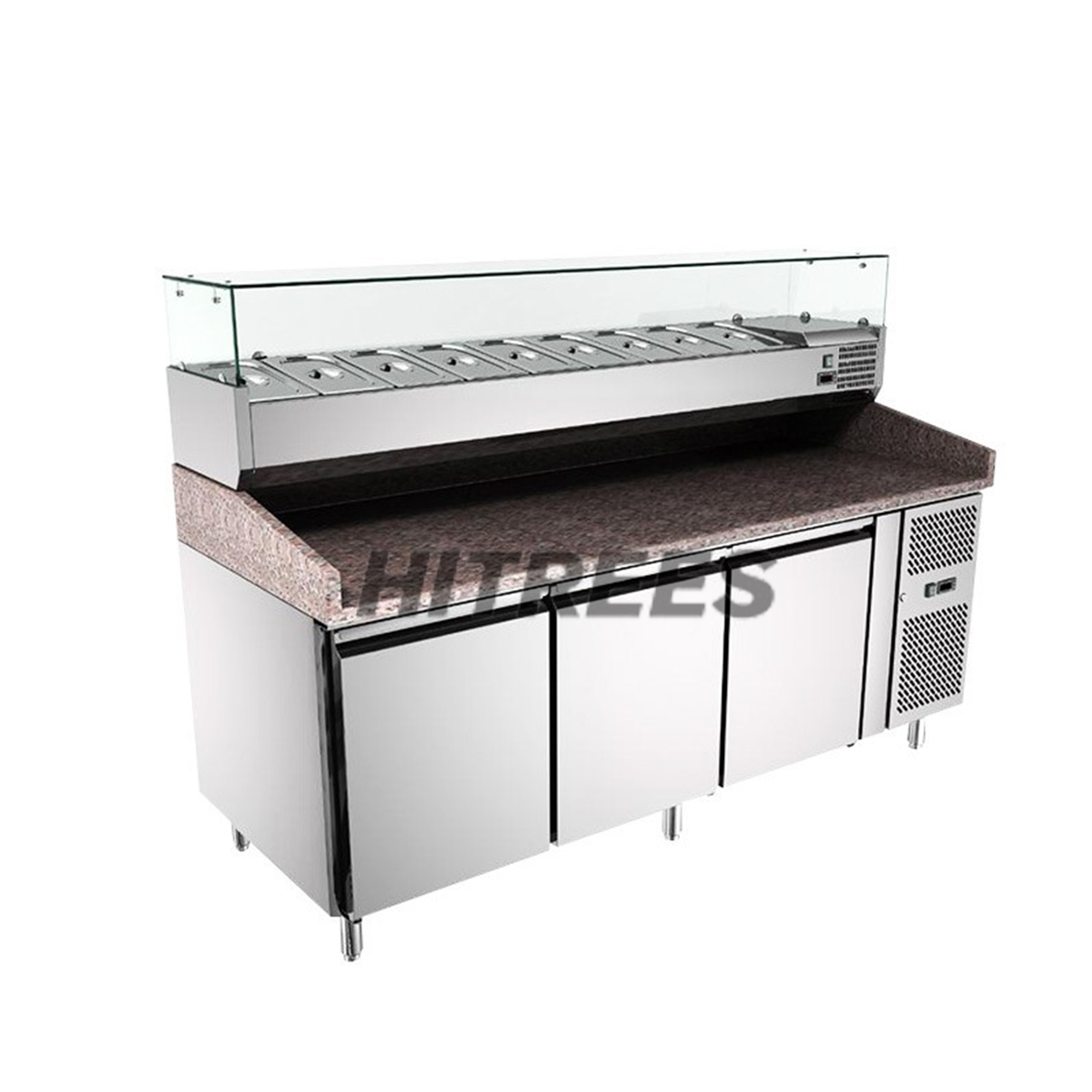 Холодильная машина для приготовления пиццы, прилавок для пиццы, холодильник для приготовления пиццы