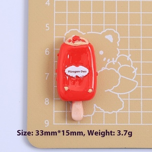 Mô phỏng sô cô la <span class=keywords><strong>nutlet</strong></span> Ice Cream resin flatback Popsicle DIY Nhựa phụ kiện flatback nhựa quyến rũ - Product Image 5