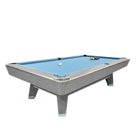 Table de billard de luxe en bois massif personnalisable de 7/8/9 pieds avec plateau en ardoise et caractéristiques de billard américain durables