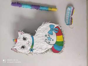 Decoración <span class=keywords><strong>de</strong></span> fiesta <span class=keywords><strong>de</strong></span> Cinco <span class=keywords><strong>de</strong></span> <span class=keywords><strong>Mayo</strong></span> <span class=keywords><strong>de</strong></span> 3.5in x 6in Mini Taco piñata con antifaz y Bat - Product Image 2
