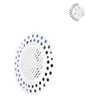 Système d'air frais pour la maison, grille d'aération sans cadre en plastique ABS au design moderne, ultra-mince, pré-encastré, pour retour d'air HVAC, installation facile