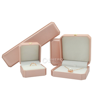 Wholesale PU Leather Custom Logo Gift <b>Packaging</b> Necklace Pendant <b>Jewelry</b> Box - Product Image 5