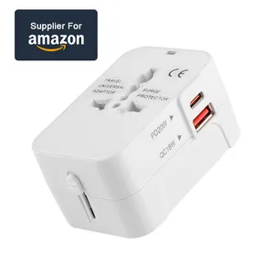 Carregador universal adaptador para viagem, adaptador de parede para viagem internacional, adaptador de tomada para viagens, adaptador para viagens internacional