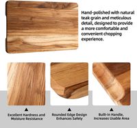 Planche à découper en bois pour la cuisine, planche à découper épaisse, grande planche à découper en bois, plateaux en bois pour dinde, viande, fruits