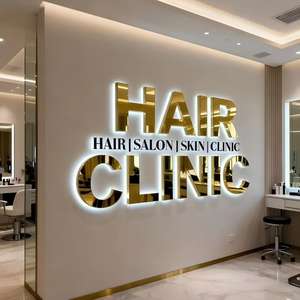 Custom Store Name Indoor Outdoor Signage 3d Letter Metal Sign Nail Salon Business Led Wall Logo 3d Sign Board for Shop Decor - Product Image 5