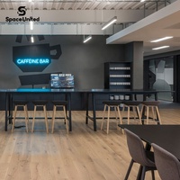 SpaceUnited Mobilier de bureau métallique Postes de travail Zones de détente Bureaux de réception et comptoirs de bar de bureau à structure en acier durable