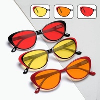 Vente d'usine QSKY – Lunettes de jeu unisexe pour ordinateur, verres personnalisés rouge-orange, monture œil-de-chat pleine monture, anti-lumière bleue, promotionnelles