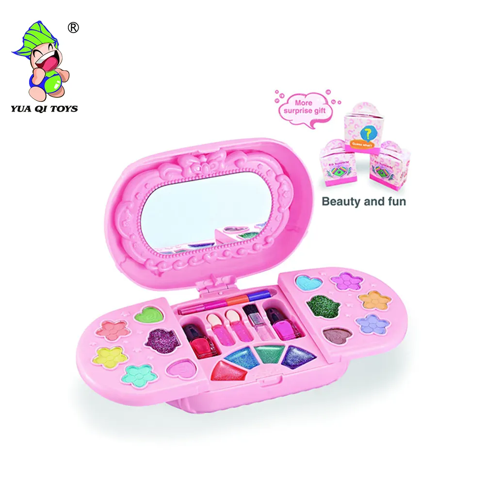 Real Cosmetics Set Children Makeup Products Girl Toy Kids Makeup Kit For Girls With messenger bag