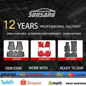 Sonsang เสื่อปูพื้นรถยนต์สำหรับ Toyota Land Cruiser เสื่อปูพื้นรถยนต์แบบปรับแต่งได้6ที่นั่งเสื่อปูพื้นรถ5D 120 2024 - Product Image 6