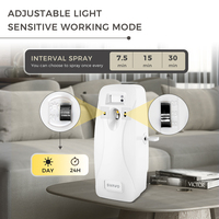 Support mural pour toilettes 300ml diffuseur de désodorisant de parfum détection de lumière distributeur automatique d'aérosol de pulvérisation