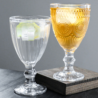 Verres à pied classiques en cristal de haute qualité, sans plomb, pour vin, cocktail, mariage et fête