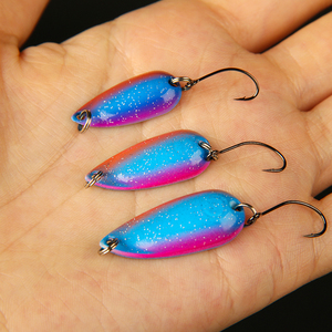Esca a Cucchiaio Mini in Ottone OEM 2.5g/3.5g/5g, Colorata, Alta <span class=keywords><strong>Realismo</strong></span> per Trota, Pesce Persico, Salmone, Pesca in Acqua Dolce - Product Image 6
