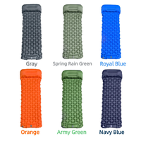 Matelas de camping gonflable d'extérieur léger, imperméable et portable pour une personne, idéal pour les voyages, la plage et les pique-niques