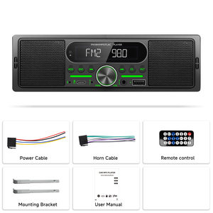 Reproductor MP3 para Auto Podofo 1DIN con Altavoz Integrado, <span class=keywords><strong>Radio</strong></span> FM AM, USB/AUX, Botón MP3 con Luz, Estéreo para Auto - Product Image 6