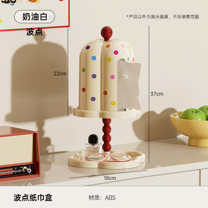 Retro tissue box - polka dot