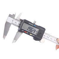 थोक डिजिटल Vernier कैलिपर मापने उपकरण स्टेनलेस स्टील Vernier 6 इंच 150mm के साथ एलसीडी स्क्रीन इंच/मिलीमीटर रूपांतरण