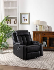 Gran oferta, sofá reclinable de estilo europeo con portavasos extensible, muebles de sala de estar de cuero sintético - Product Image 2