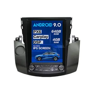 Tesla Stile Grande Schermo Android 9.0 Car Multimedia Player Per Toyota RAV4 RAV 4 2003-2012 GPS Audio Radio unità di testa stereo