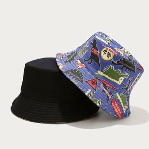 BSCI Factory Custom High Quality Cartoon Pattern All Over Printing Double-Sided Fisherman Cap,Printed Reversible Bucket <b>Hat</b> - Product Image 2