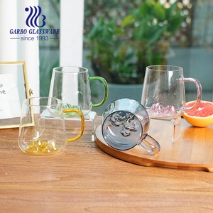 Taza de Vidrio de Borosilicato Resistente al Calor, Popular para Beber Té o Café, con Color Verde o Amarillo, Venta al por Mayor - Product Image 4