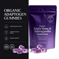 Gummies aux champignons Ashwagandha OEM ODM Marque Privée Vente en Gros Mélange Apaisant Naturel Adaptogène Crinière de Lion pour un Sommeil Quotidien