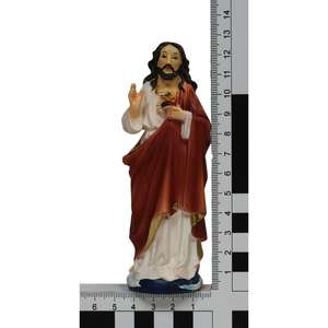 ZICOM Figure de Jésus-Christ peinte à la main de 13 cm avec sculpture de cœur Origine Allemagne (Modèle 9069-H054-15) - Product Image 5