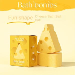 Bombe de bain relaxante en forme de <span class=keywords><strong>fromage</strong></span> amusante pour enfants en gros Boule de sel pour le bain de Noël Marque privée - Product Image 3