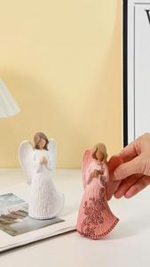 Adornos de resina de estilo europeo, nuevos personajes de Ángel de bendición ecológicos para decoración del hogar, mueble de TV, decorativo de <span class=keywords><strong>hadas</strong></span> de Navidad - Product Image 6