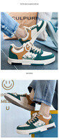 Baskets tendance pour hommes, imperméables, nouvelle mode, en PU, style sport, tendance rétro 2024, chaussures basses décontractées