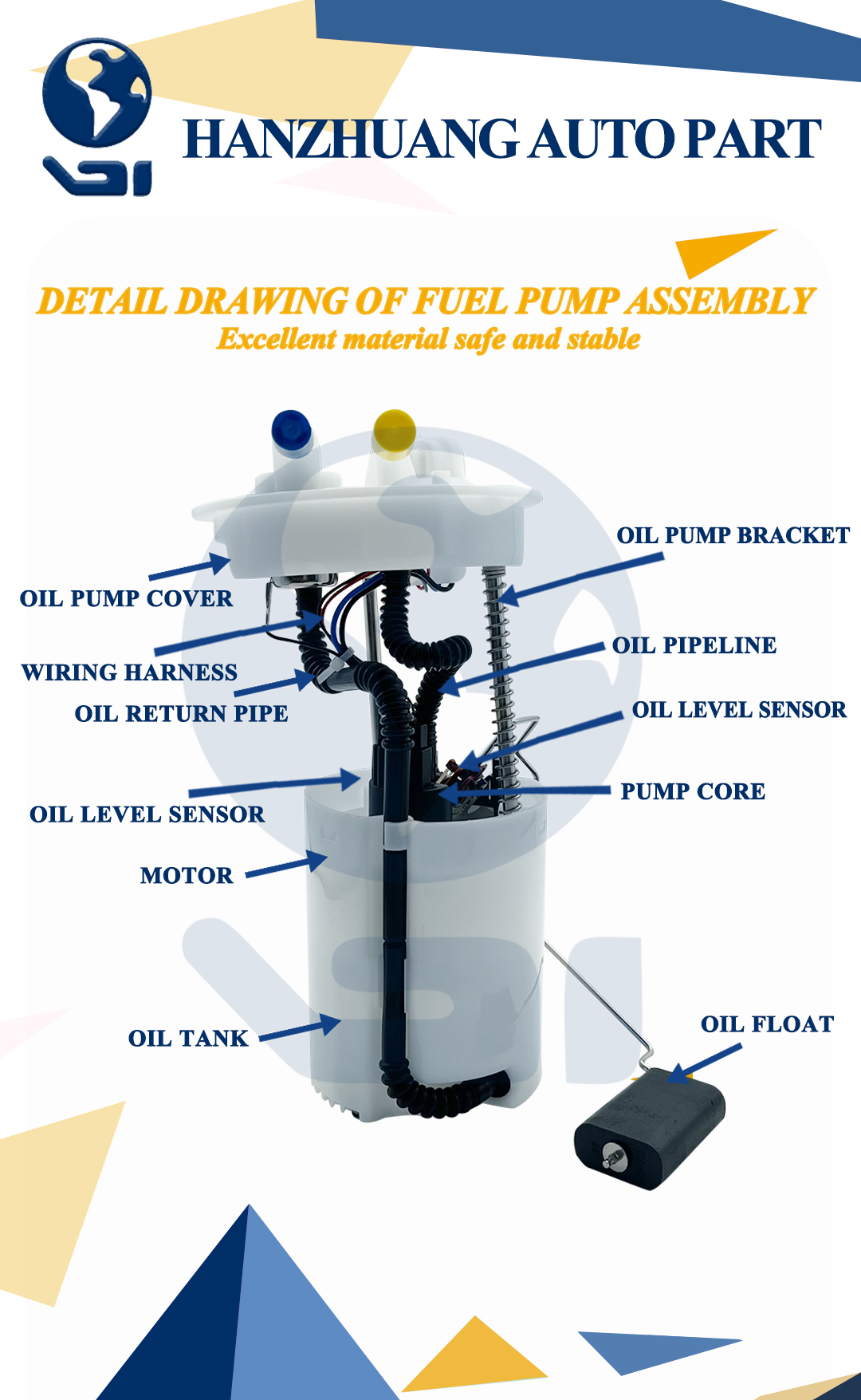 HANZHUANG Fuel Pump Assembly for Chevrolet Captiva 2011-2016