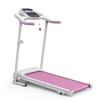 Caminadora Eléctrica de Alta Resistencia para Gimnasio en Casa con Inclinación Manual, Pantalla LED, Plegable para Interiores, Motor de 2.5HP, 12 Programas