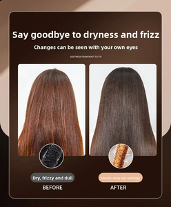 Portable <strong>Hair</strong> <strong>Straightener</strong> Brush with Protective Case <strong>Mini</strong> Heated Straightening Brush for Travel Hot Comb <strong>Straightener</strong> for Women - Product Image 6