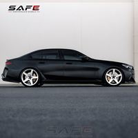 Jantes forgées monobloc 5 branches sur mesure en alliage argent brossé pour Porsche BMW Audi Performance Sedan