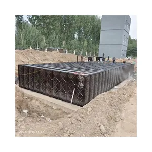 Réservoir d'eau en acier inoxydable carré rectangulaire de stockage d'eau potable à pression