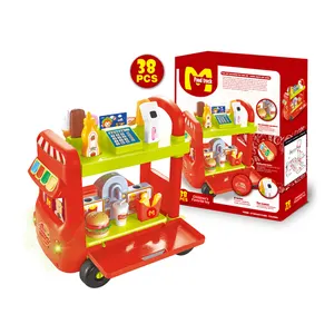 Multi-function plastic food truck toys play kitchen toy for children HC373333