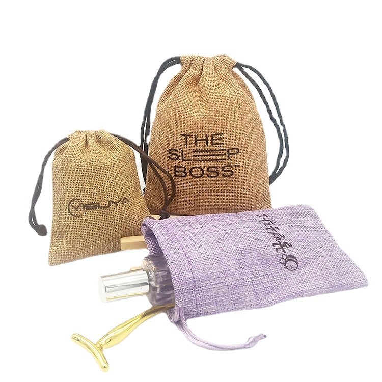 Многоразовые льняные Пакеты разных размеров, хлопковые подарочные пакеты на шнурке для свадьбы и Рождества, амулеты для хранения, упаковка для ювелирных изделий