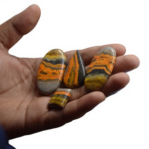 Piedra Preciosa de Jaspe Abejorro 100% Natural para Joyería, Cabujón de Alta Calidad FAIJAN GEMS Rajasthan, Certificado por Terceros - Product Image 1