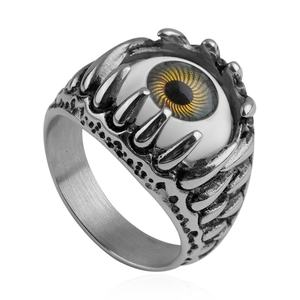 Anillo de Acero Inoxidable con Ojo de la Muerte, Estilo Hip Hop, Fábrica China - Product Image 5