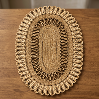 Tapis rectangulaire en jute naturel tressé fait main, lavable, très demandé, décoration moderne pour la maison, style bohème, couleur unie, Indian Star Hometex