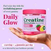 Gummies Antioxydantes OEM à la Créatine Monohydrate pour Femmes : Collagène, Vitamine D3, Fer, Calcium pour la Force Musculaire, la Masse Maigre et la Santé Osseuse