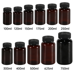 ขวดแคปซูลสีเหลืองอำพันขนาด100มล. 120มล. 150มล. 200มล. 250มล. 300มล. 350มล. 500มล. - Product Image 2