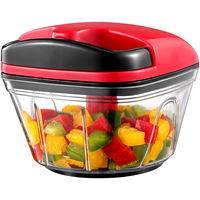 Mini hachoir à légumes manuel en acier inoxydable écologique Portable main tirer ficelle ail hachoir coupe-oignons