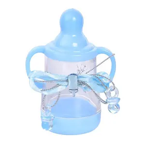 Baby flasche Süßigkeiten boxen bevorzugen rosa oder blau für Baby party geschenk
