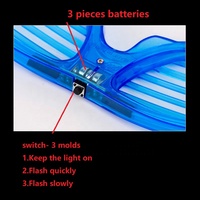 Lunettes de fête LED cool, décoration de fête tendance, lunettes lumineuses LED pour anniversaire, boîte de nuit, bar