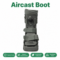 Botte Aircast à coque rigide stabilisatrice et vessie gonflable, semelle antidérapante, pour immobilisation et récupération post-fracture