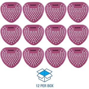 Protectores de Urinario Ecológicos Boardwalk Gem con Aroma a Manzana Especiada, Rojos, 12 por Caja - Desechables para Uso en Baños - Product Image 1