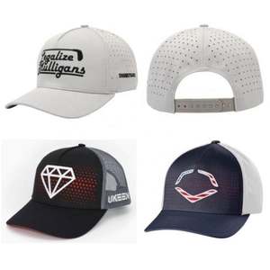 Laser-Cut Air Vent Light Baseball Sports Caps Custom Performance Hats BSCI Real Factory Manufacturer <b>Small</b> Business Welcome OEM - Product Image 2