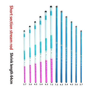 Ensemble complet de cannes à pêche : canne à main, sections courtes ultra-rigides, kit de pêche pour carpes crucian et carpes en rivière - Product Image 2