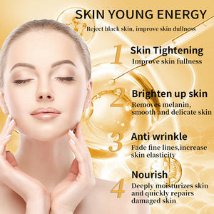 Produits de soin de la peau raffermissants biologiques à étiquette privée, crème hydratante anti-acné et anti-rides au collagène d'or 24 carats - Product Image 6