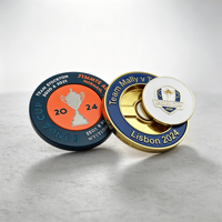 Marqueur de balle de golf gris de 40 mm, nouvelle conception, qualité supérieure, vente en gros en Chine